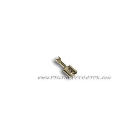 Cosse plate femelle à sertir Laiton 6,3 mm 